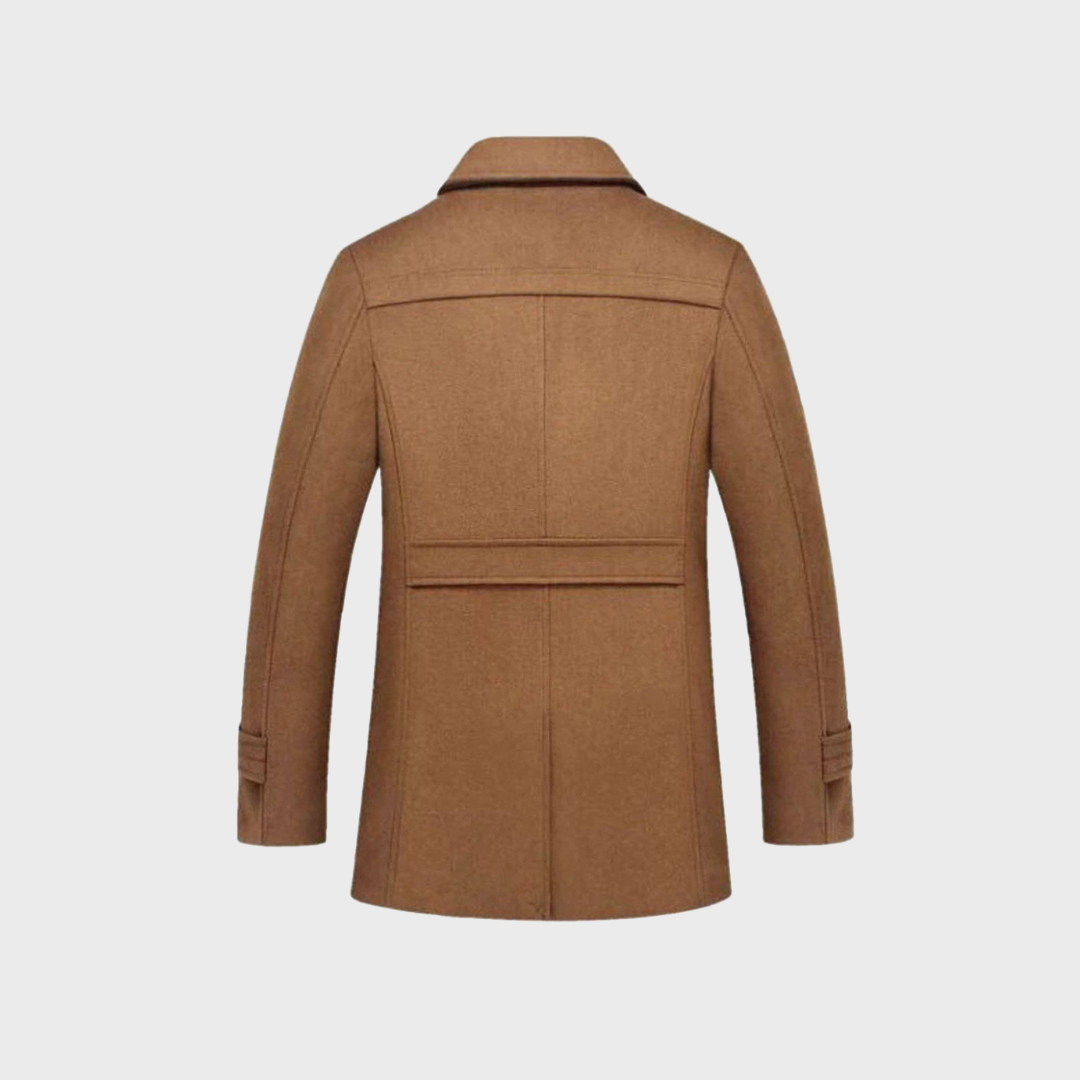 Aaron - Klassieke Wol Peacoat