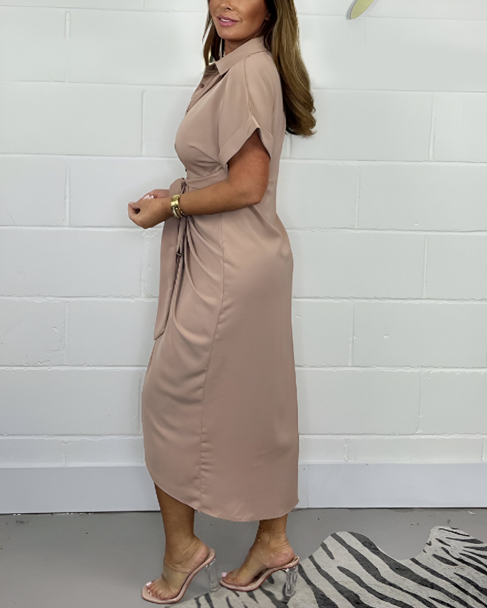 Nirella - Elegante geplooide jurk