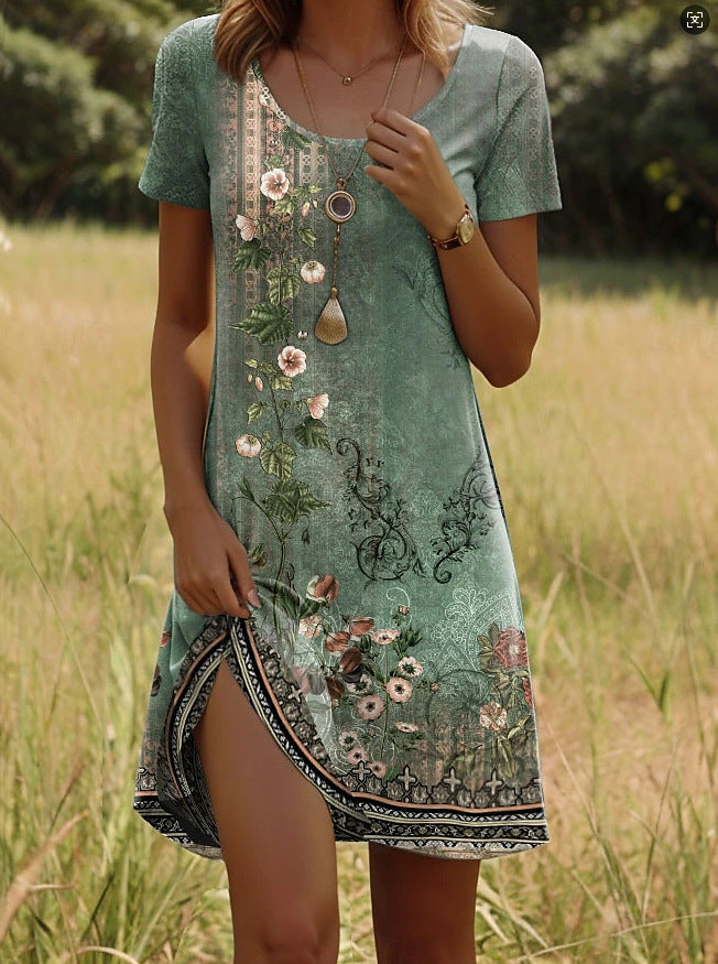 Nivara - Zomerjurk met Indiaanse print