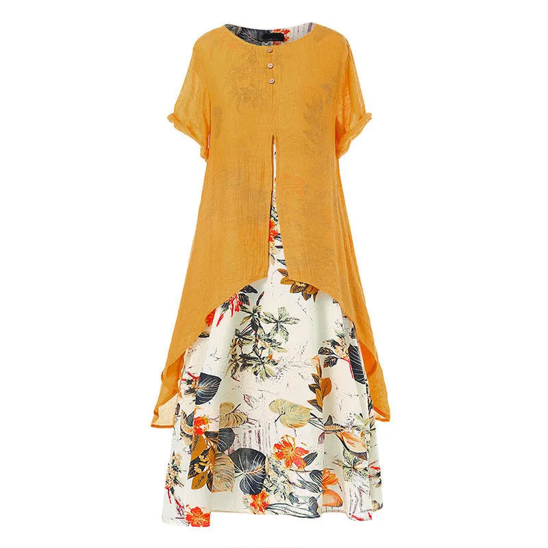 Katelijne - Vrouwen jurk met bloemenprint