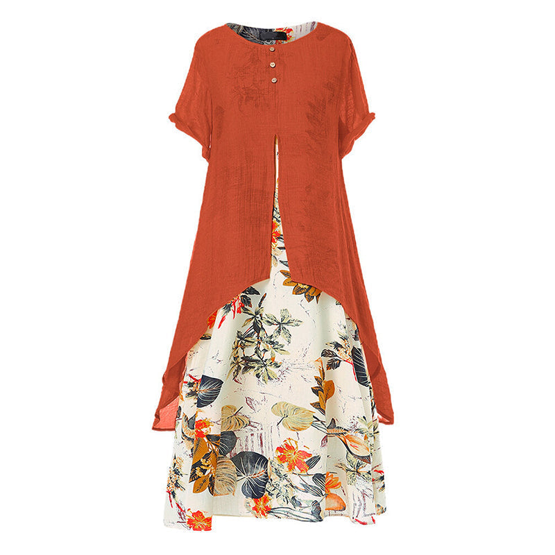 Katelijne - Vrouwen jurk met bloemenprint