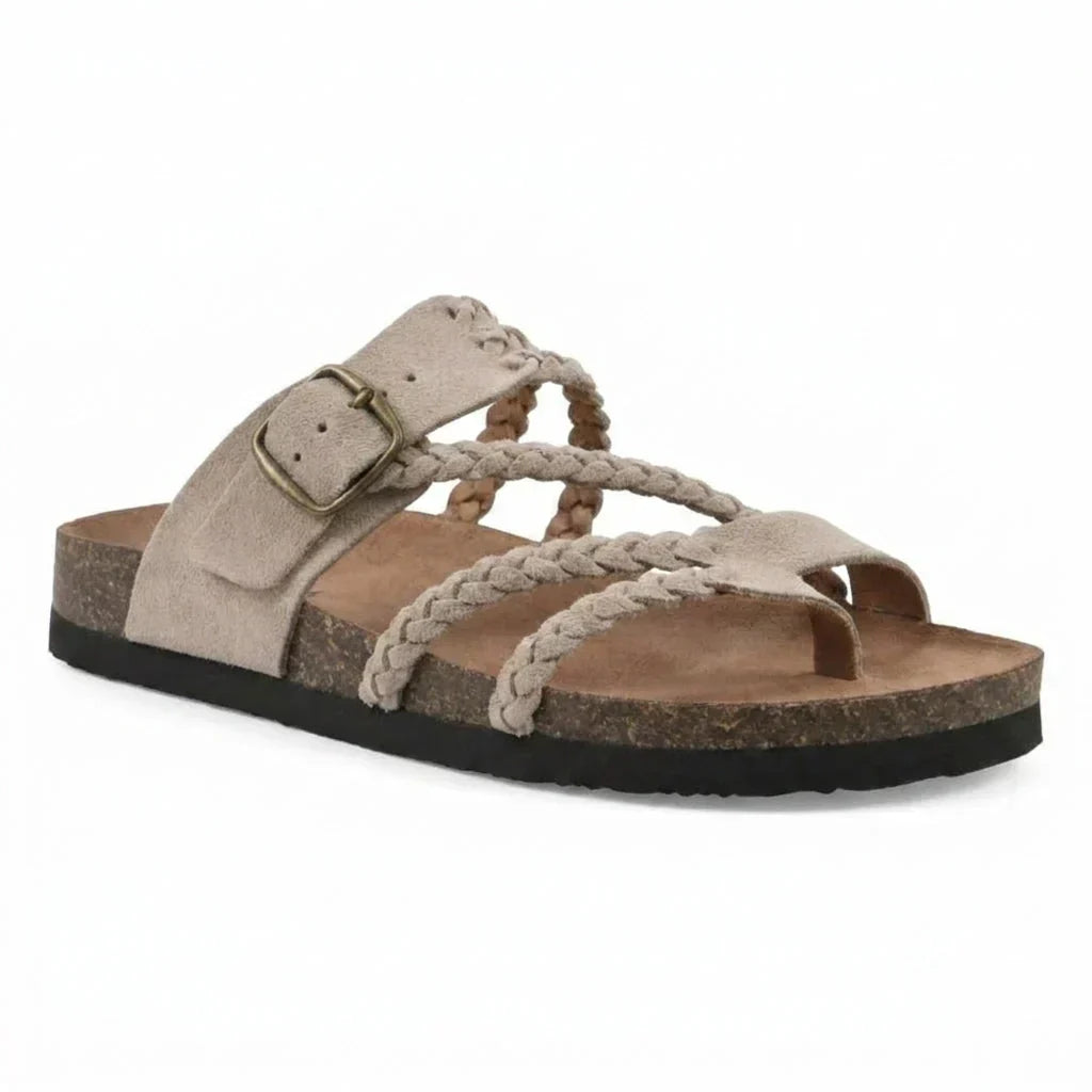 Dalyra - Dames orthopedische sandalen met verstelbare gevlochten banden