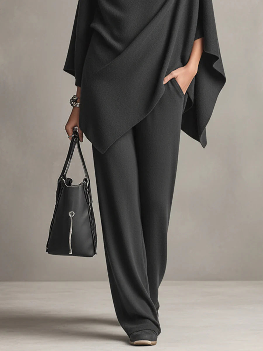 Noraliviennea - Elegante Drapé Twee-delige Set
