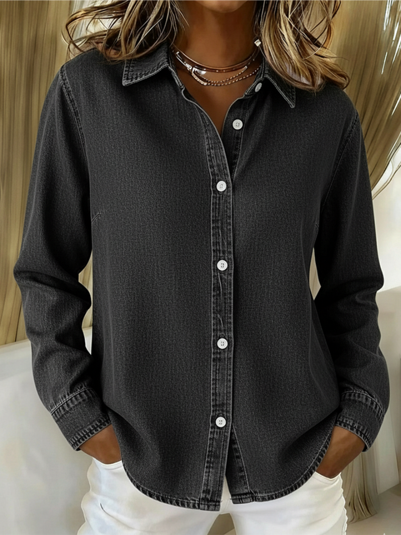 Elirienne – Tijdloze Knopblouse Voor Moeiteloze Elegantie