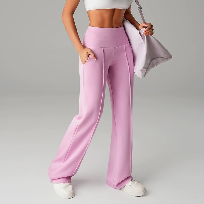 Niselle - Dames Broek Effen met Rechte Pijpen