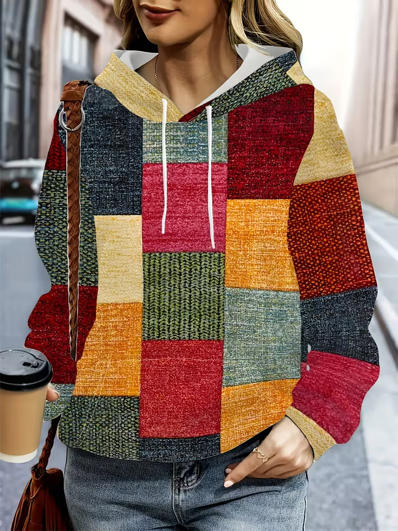 Prysavellessa - Sweat Patchwork Geometrisch Modern
