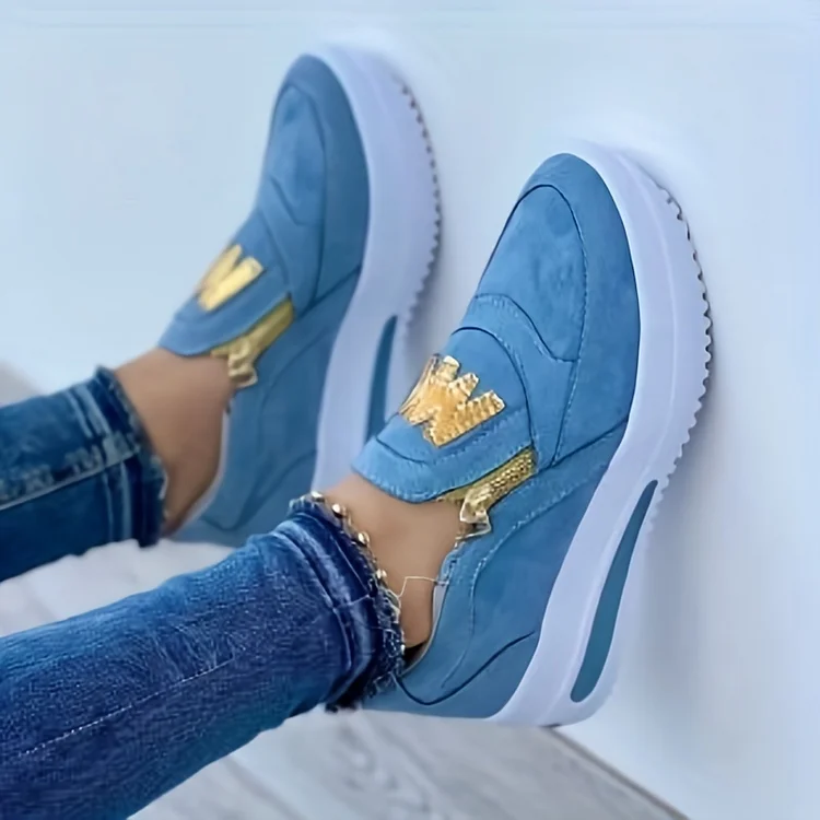 Nella - Comfortabele Orthopedische Schoenen met Casual Slip-on Platform voor Vrouwen