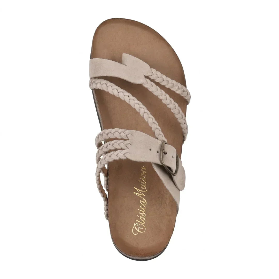 Dalyra - Dames orthopedische sandalen met verstelbare gevlochten banden