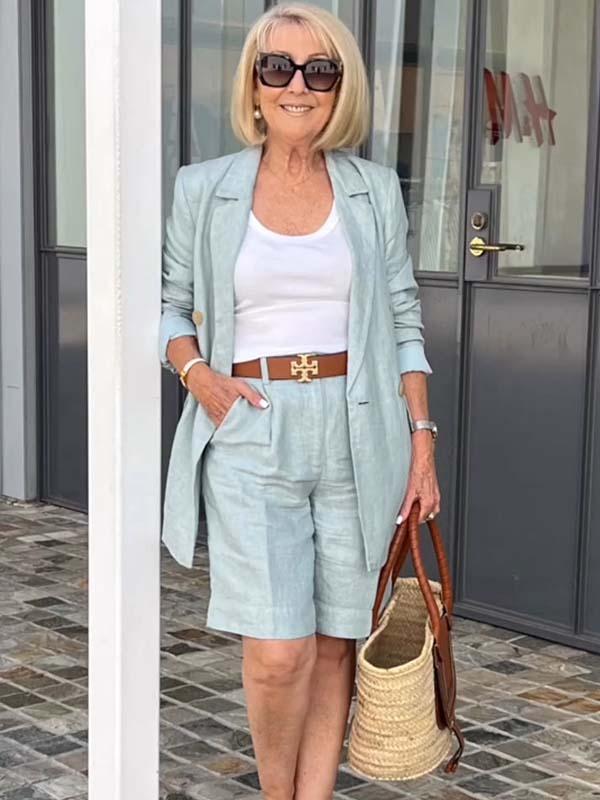 Bianca - Chic Set met Bloemen Jasje en Korte Broek
