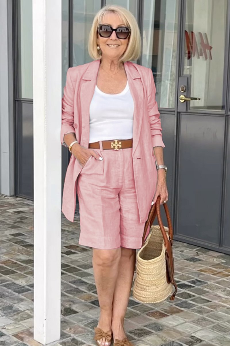 Bianca - Chic Set met Bloemen Jasje en Korte Broek