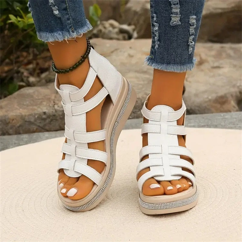 Amira - Strass sleehak sandalen