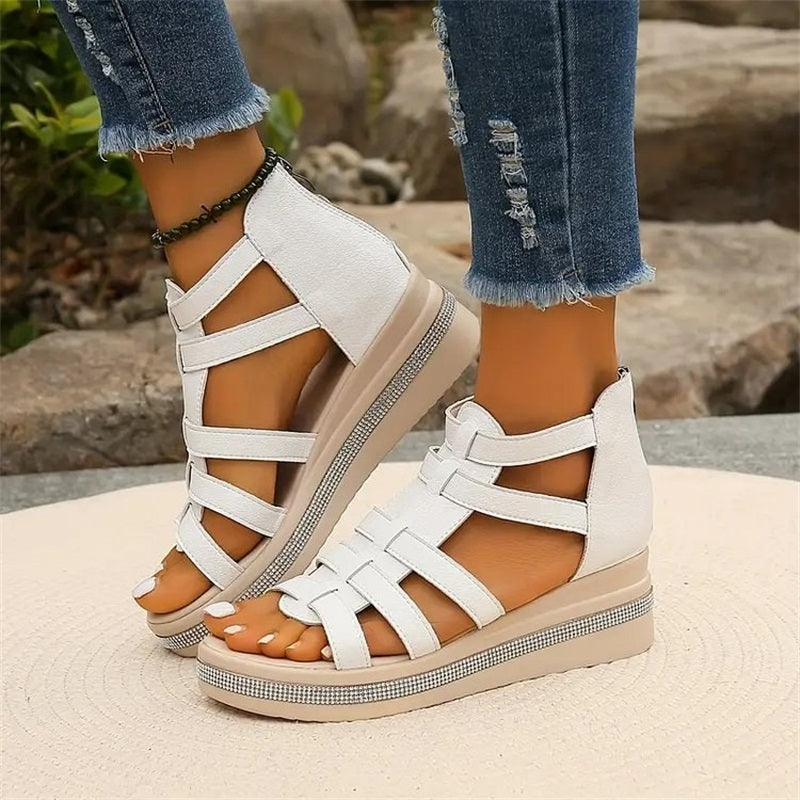 Amira - Strass sleehak sandalen