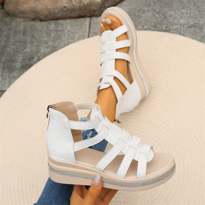 Amira - Strass sleehak sandalen