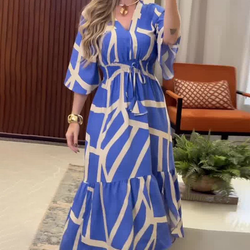 Silvia - Elegante jurk met een prachtige print