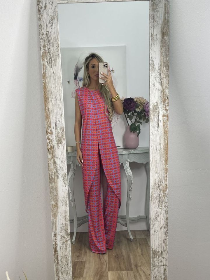 Nerola - Tweedelige set met geometrische print