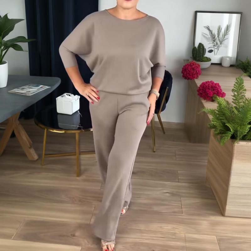 Edda - Dames driedelige set met elegante lange cardigan