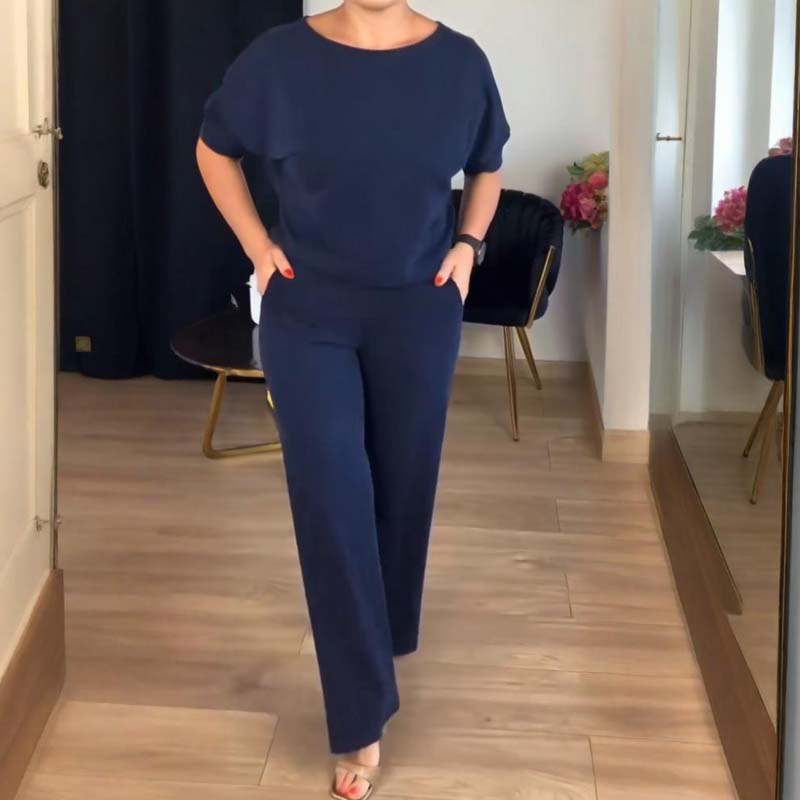 Edda - Dames driedelige set met elegante lange cardigan