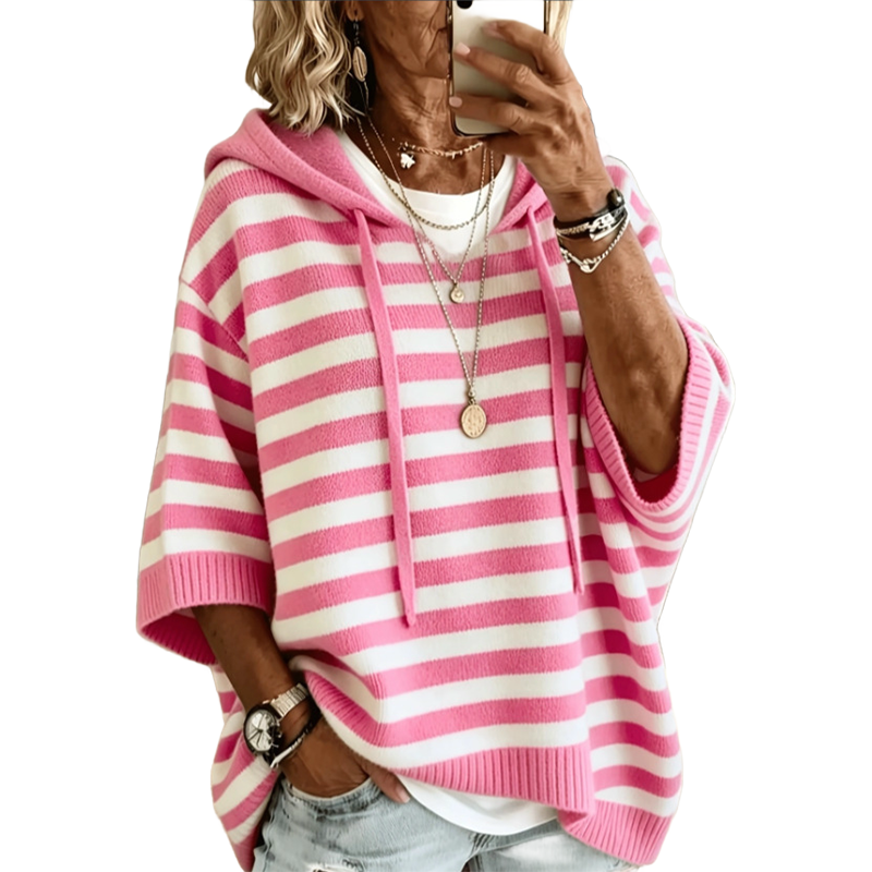Kiara - Gestreepte Dames Hoodie Comfort