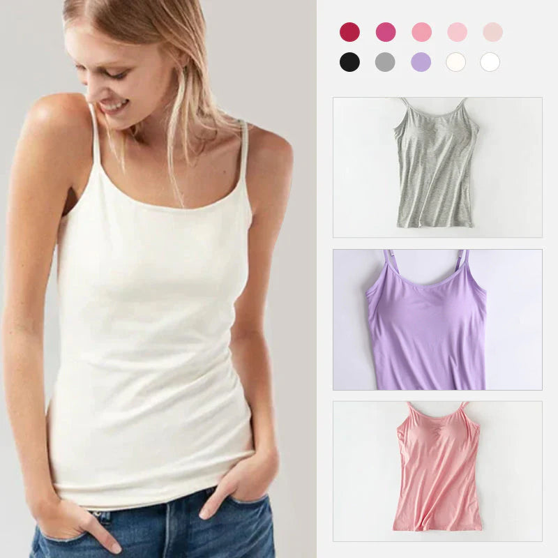 Monica - Tanktop met Ingebouwde Bh