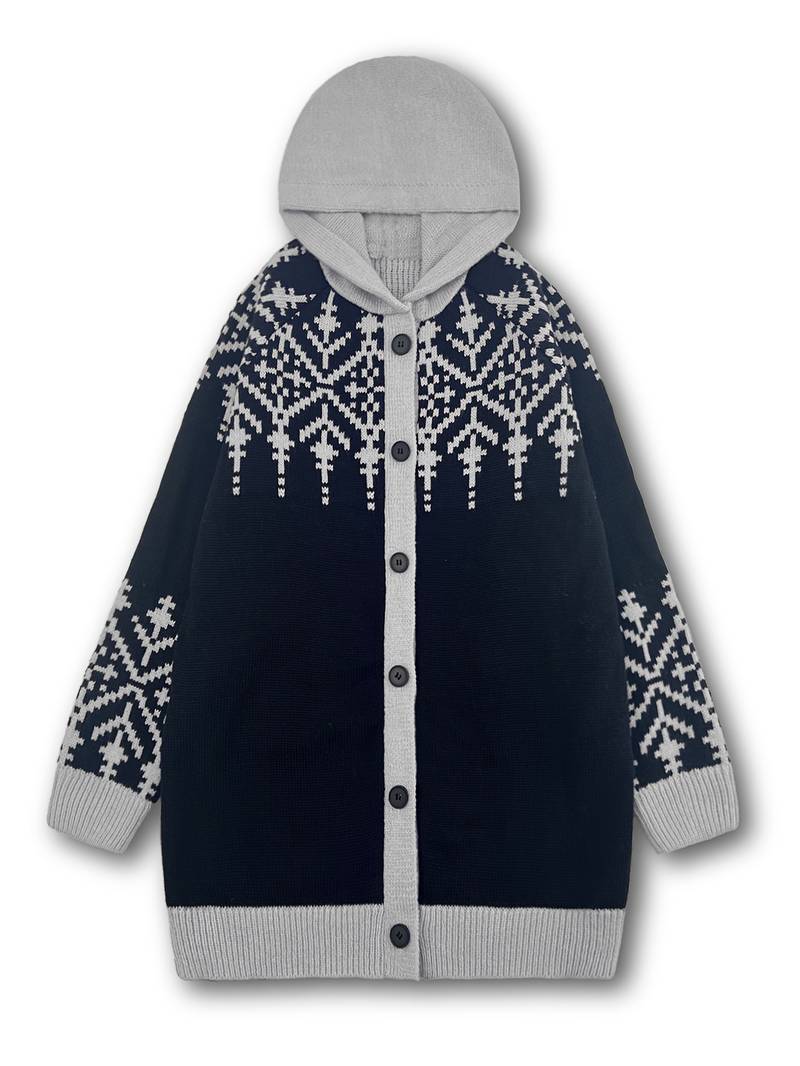 Isaralisse - Oversized Winterprint Mantel