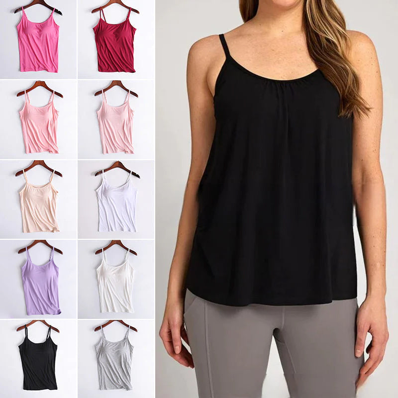 Monica - Tanktop met Ingebouwde Bh
