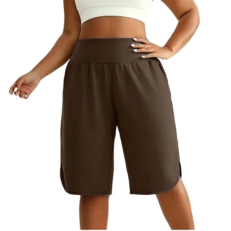 Graciela - Korte dames shorts met hoge taille en knielengte
