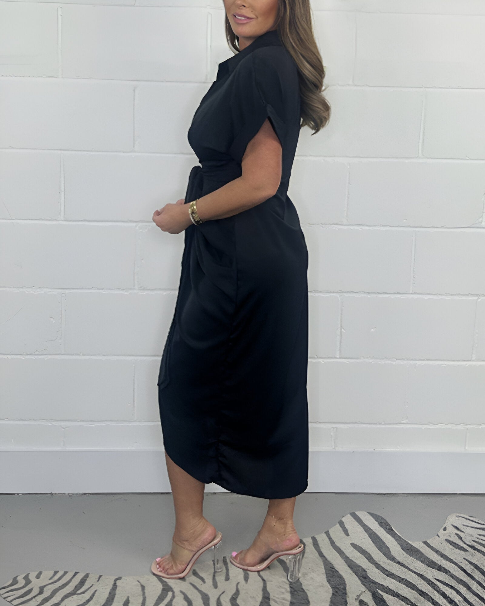 Nirella - Elegante geplooide jurk