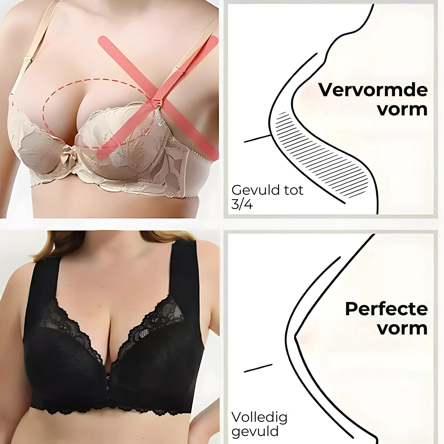 Faylinn - Wireless bra - Set van 3 bh's