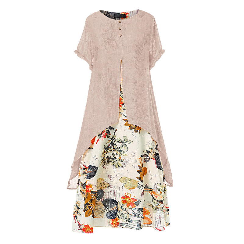 Katelijne - Vrouwen jurk met bloemenprint