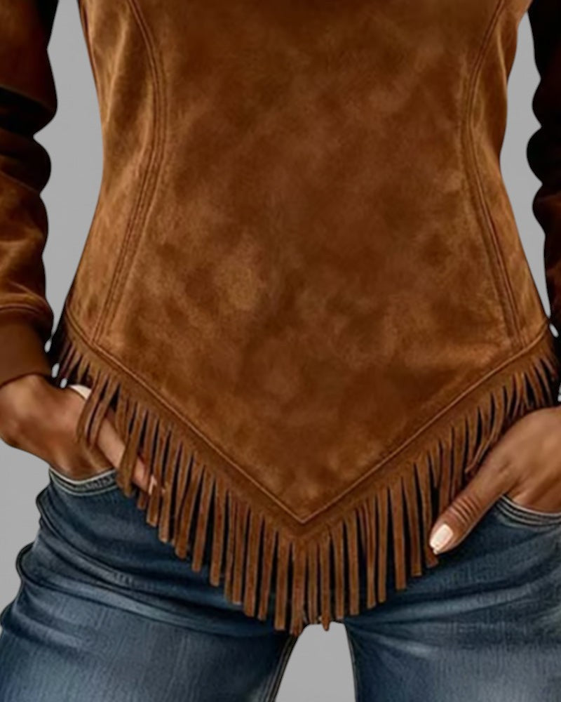 Lunessavora - Asymmetrische Zachte Sweat met Rits