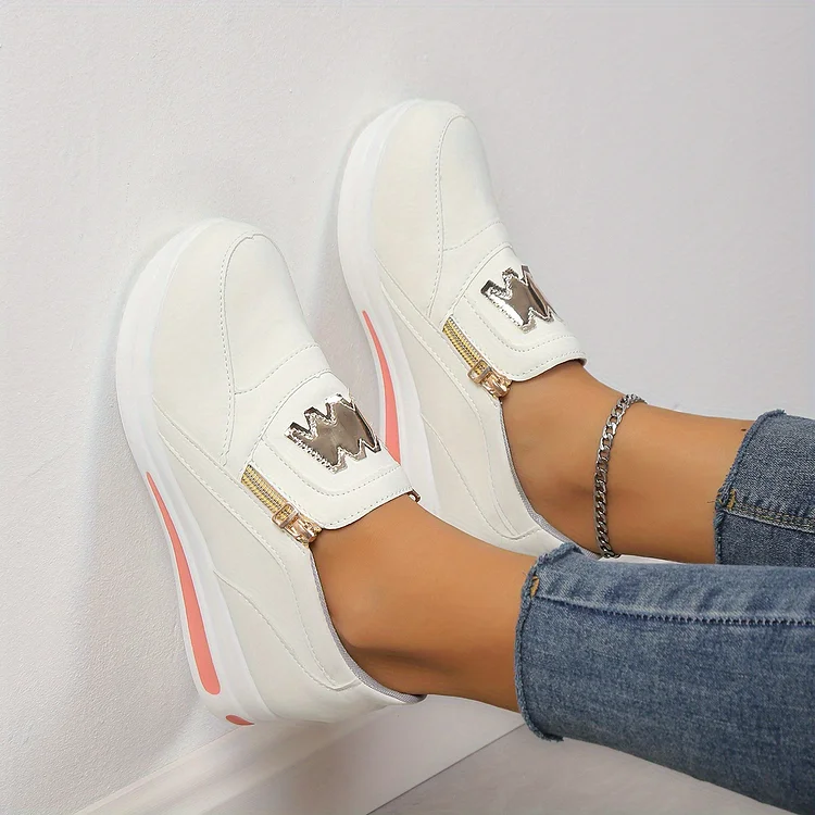 Nella - Comfortabele Orthopedische Schoenen met Casual Slip-on Platform voor Vrouwen