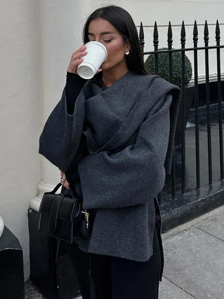 Novel - Classy Scarf Coat