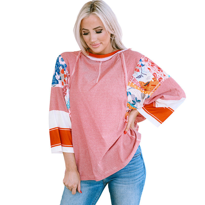 Mirelya - Top Batwing Patchwork Licht