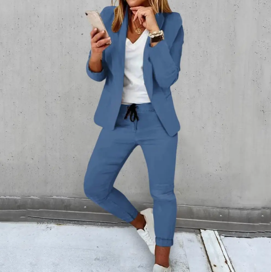 Xyla - Elegante tweedelige blazer set