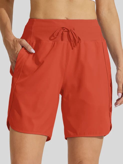 Tyrelle - Dames sportshort met hoge taille en trekkoord