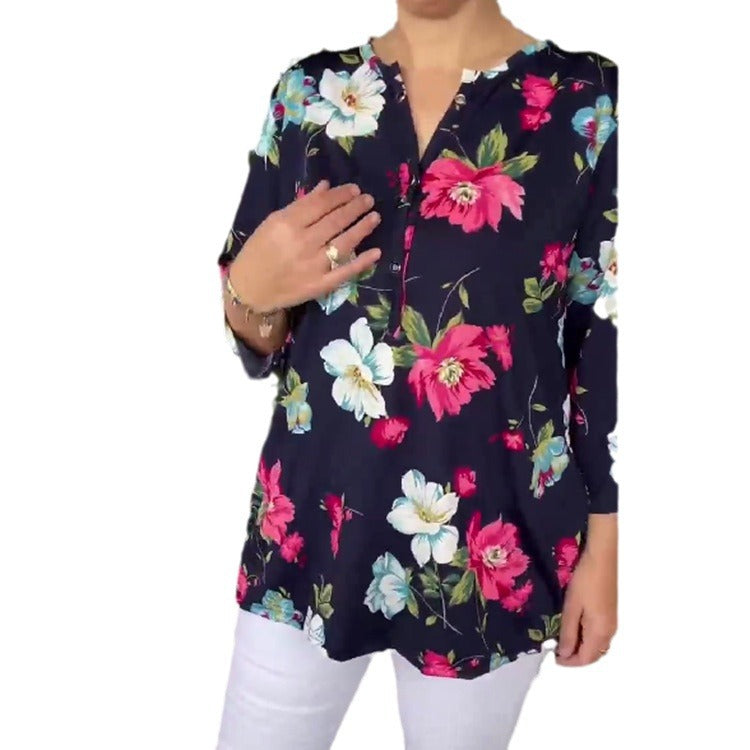 Isavelisse - Dames Zomer T-Shirt met Korte Mouwen en Print