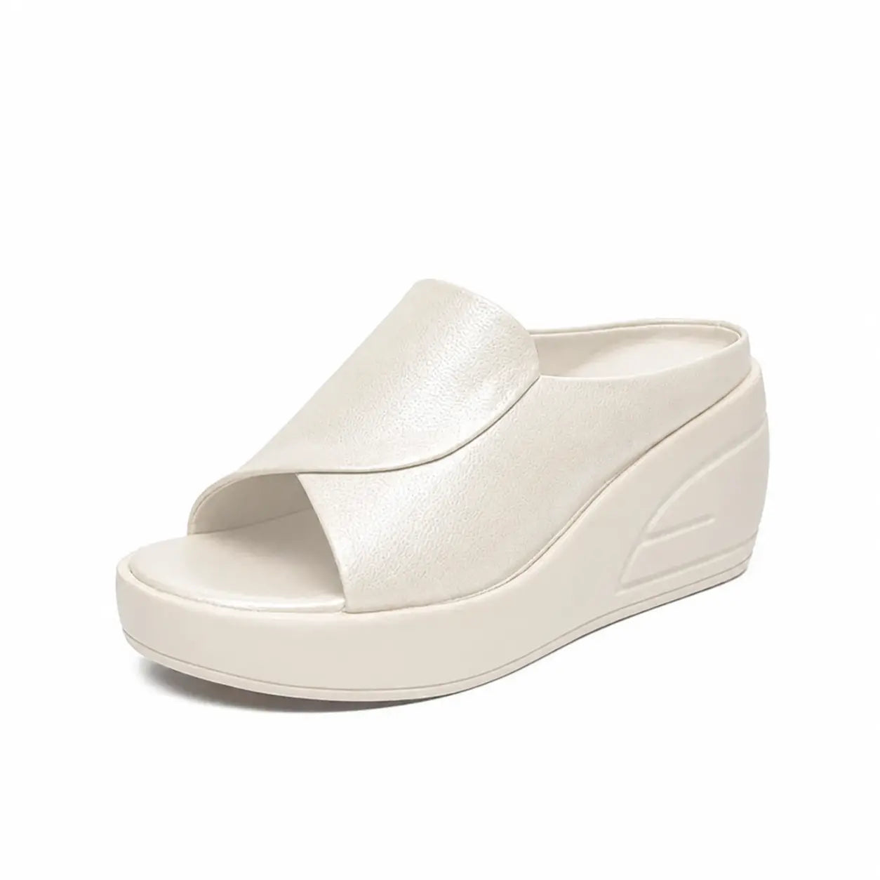 Yolande - Dames instap wedges van PU