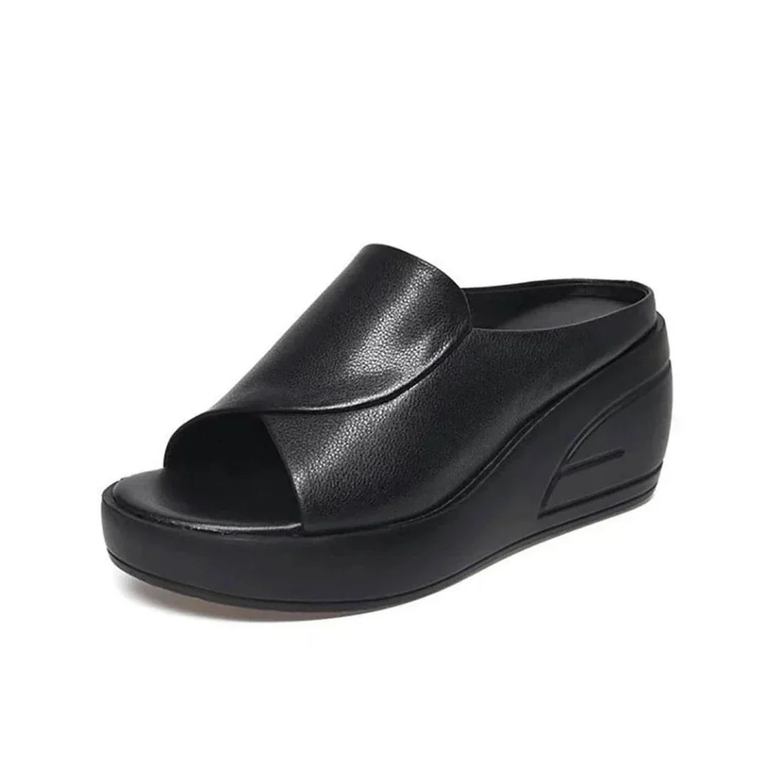 Yolande - Dames instap wedges van PU