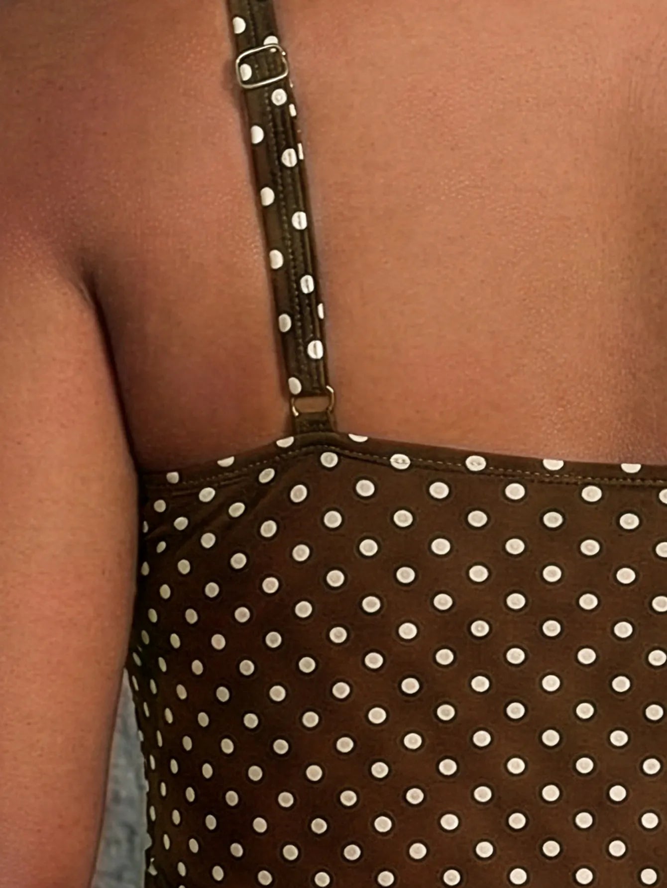 Irmelin - Retro stijl dames badpak met stippen