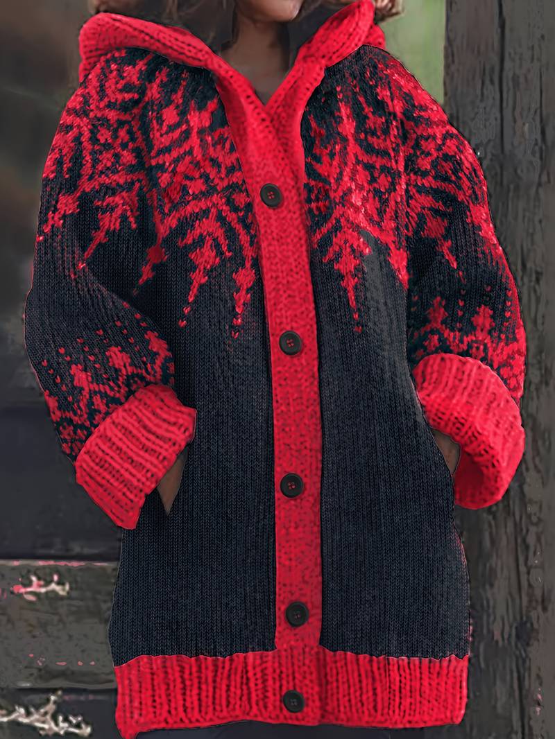 Isaralisse - Oversized Winterprint Mantel