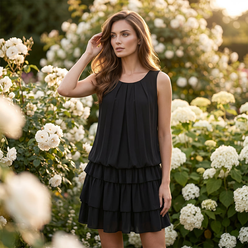 Phaelynn - Zomerjurk voor dames met volant en U-hals