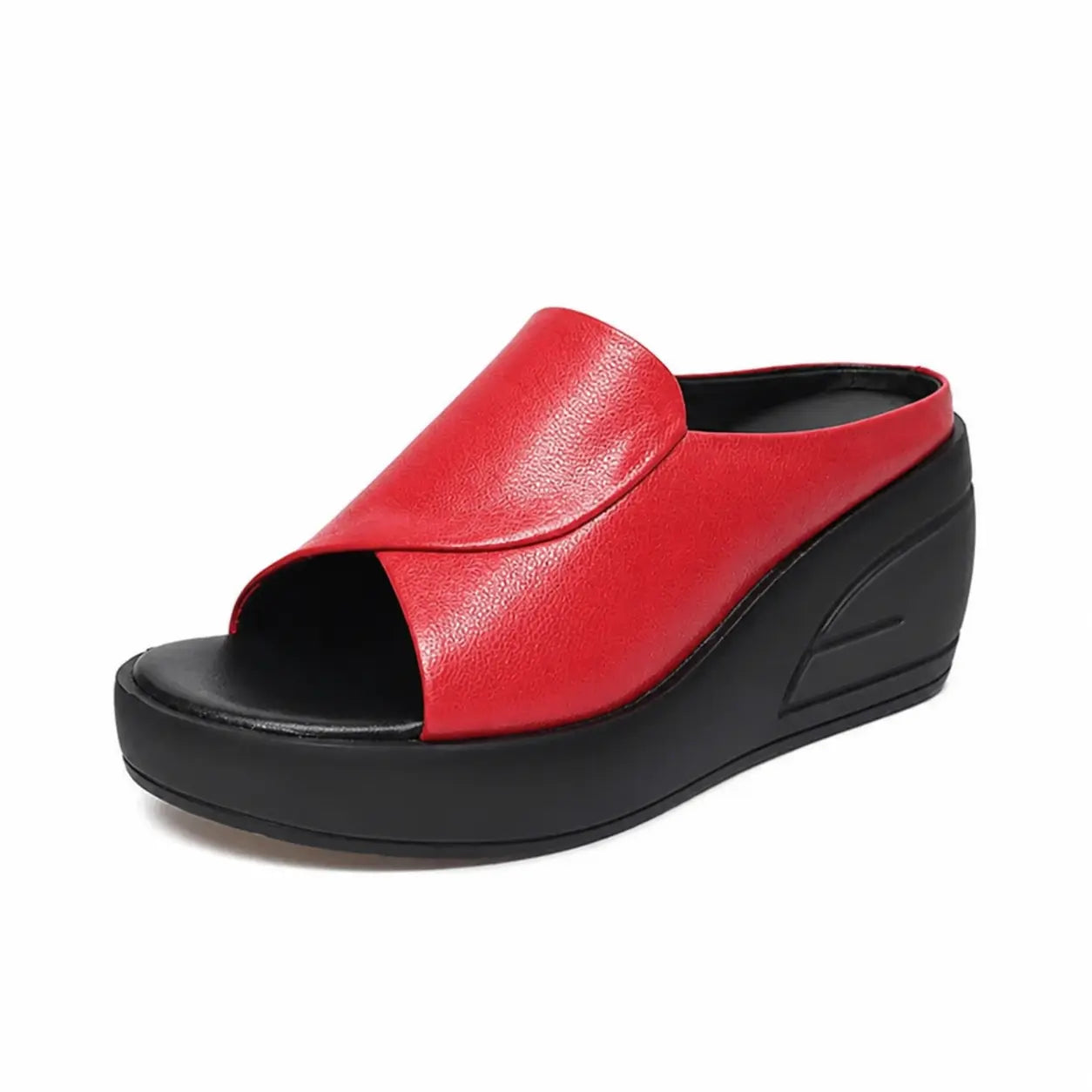 Yolande - Dames instap wedges van PU
