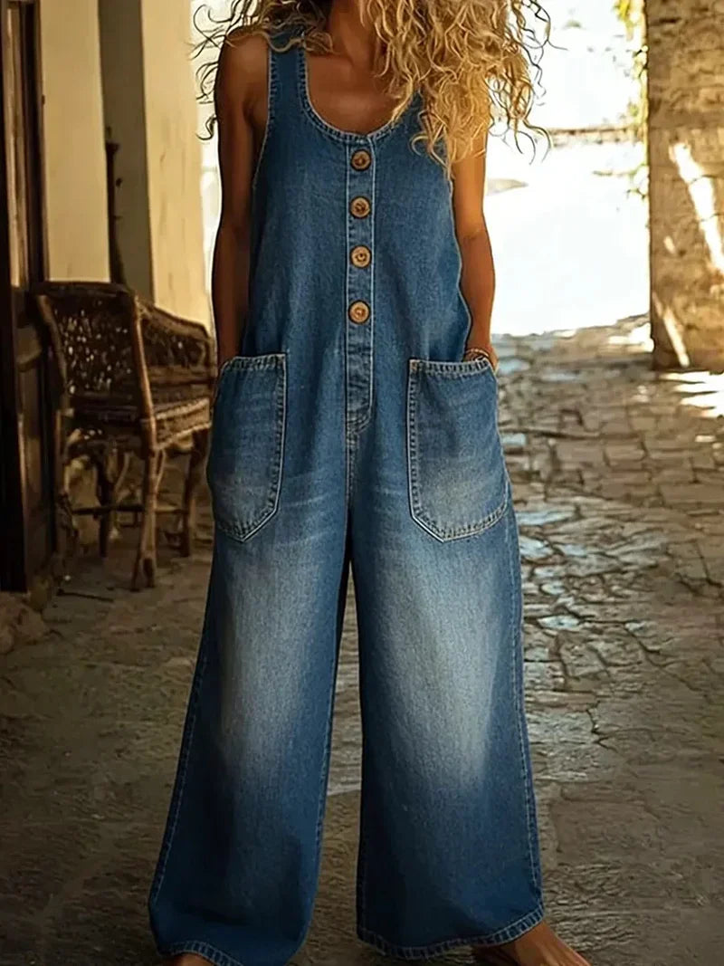 Kallune - Casual Denim Salopette voor Dames