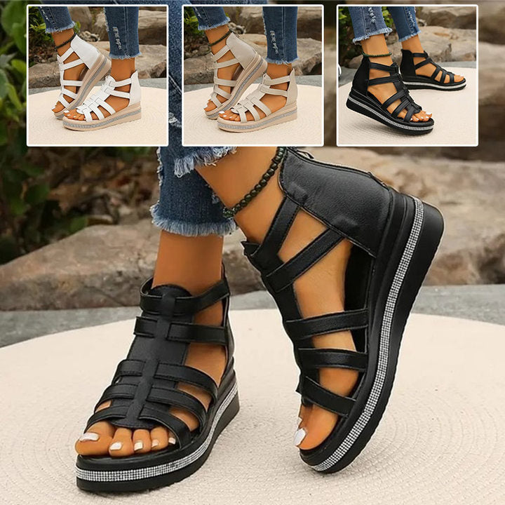 Amira - Strass sleehak sandalen