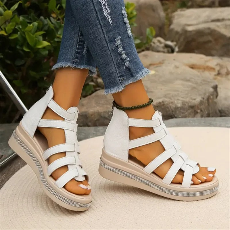 Amira - Strass sleehak sandalen