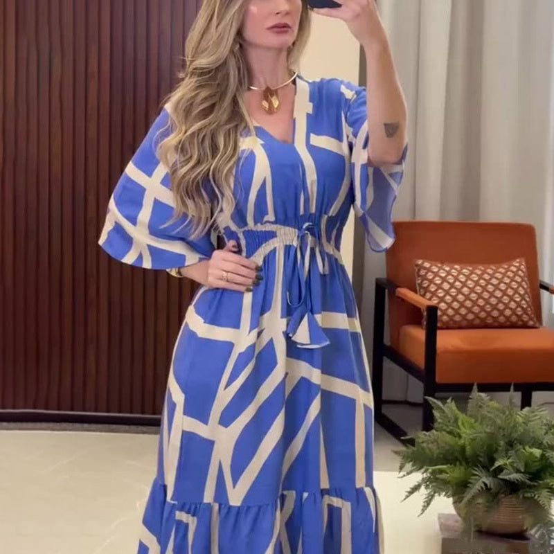 Silvia - Elegante jurk met een prachtige print