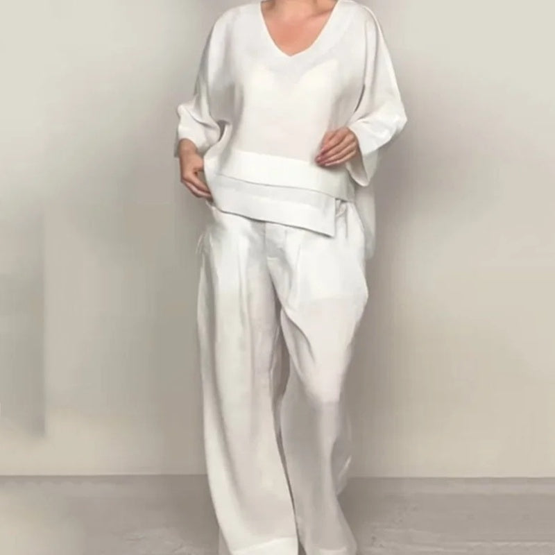 Ilyara - Casual Katoen Linnen Set voor Vrouwen
