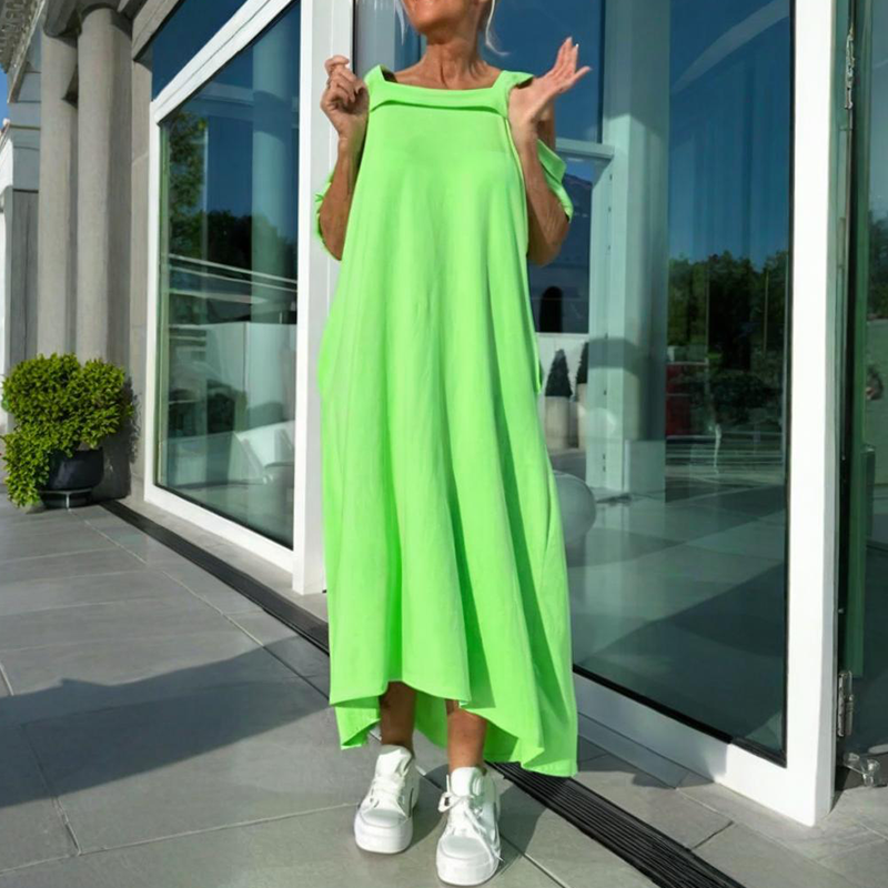 Phaedra - Elegante en Comfortabele Vrouwen Off Shoulder Maxi Dress