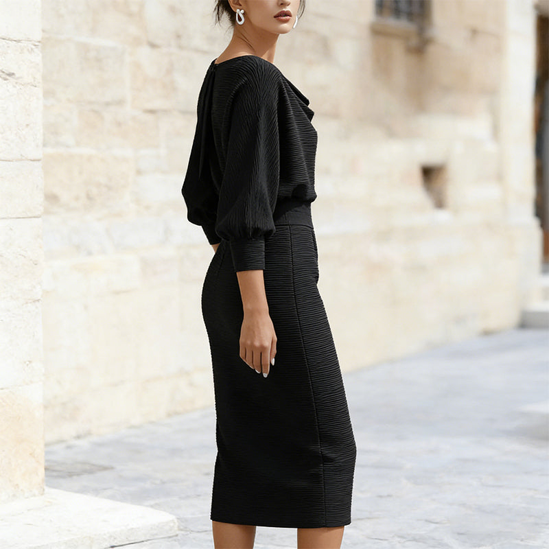 Cyranisse - Sculptante Jurk Moderne Elegantie