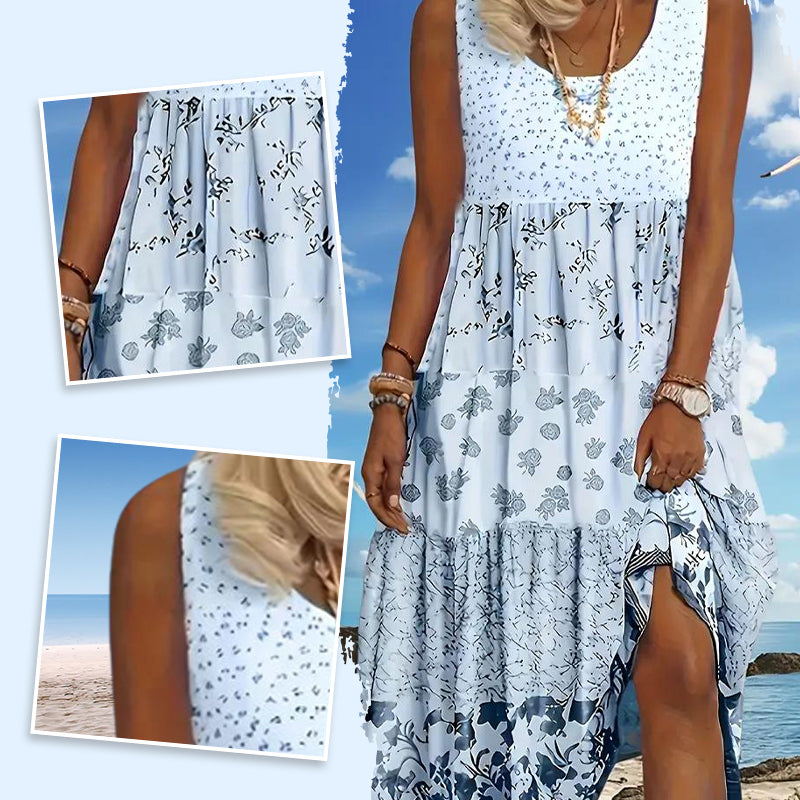 Zarelle - Mouwloze bohemian jurk voor dames, zacht en ademend